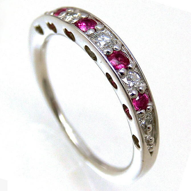 プラチナpt900 リング　ルビー　ダイヤ　14.5号　3.75 g 楽天市場】【鑑別書付】pt900 ルビー＆ダイヤモンドリング 指輪