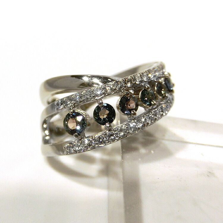 楽天市場】アレキサンドライト pt900 リング 鑑別書付き 指輪 10号