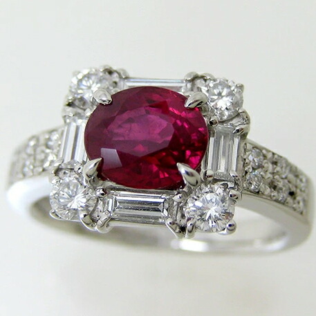 楽天市場】(SS)リング ルビー PT900 プラチナ900 ok150130010