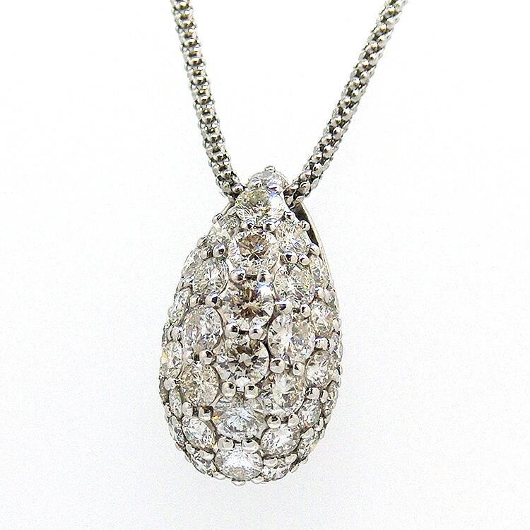ネックレス プラチナ PT ダイヤモンド ペンダントネックレス 2.00ct 35石 yo00277293 ドロップ型 雫 涙 レディース ダイヤ 4月誕生石 ジュエリー 天然石 宝石 フォーマル 記念日 ダイアモンド 新品 アジャスター付き bkp5 476-238|宝石のプリマローズ1980