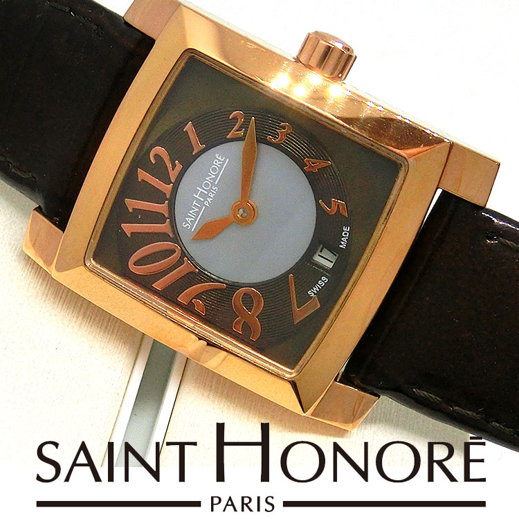 サントノーレ ウォッチ SAINT HONORE swiss made スイス連邦 ステンレス鋼スチール写真 革胴締め アナログ 新生きて行く サントノーレ パリス water resistant 雨合羽 御覧なさる 差し上げ物 差し上げ物 差し上げ物 錫7310278 ブランド名 暦 年月日 恒星日 並行輸入品 bkp2 deal