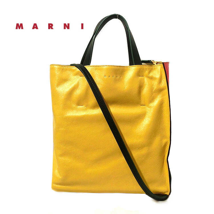 MARNI マルニ イタリア製 2ウェイ ショルダーバッグ トートバッグ 斜め掛け クロスボディ 2way ななめかけ ななめがけ ショッピングバッグ オシャレ 注目 ブランドバッグ 新品 shmp0018 ユニーク 個性的 レディース 女性用 婦人 本革 ギフト 贈り物 通勤 並行輸入品 敬老の日