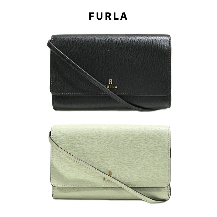 フルラ ショルダーバッグ クラッチ 2way お財布バッグ FURLA ポシェット ミニ クロスボディ カード スマホ 斜め掛け 肩掛け 小さい 小さめ ブランドバッグ シンプル 並行輸入品 we00675are000 4023S LIGHT SALVIA 6000 ブラック 収納 旅行 ファッション (t83)|宝石のプリマローズ1980