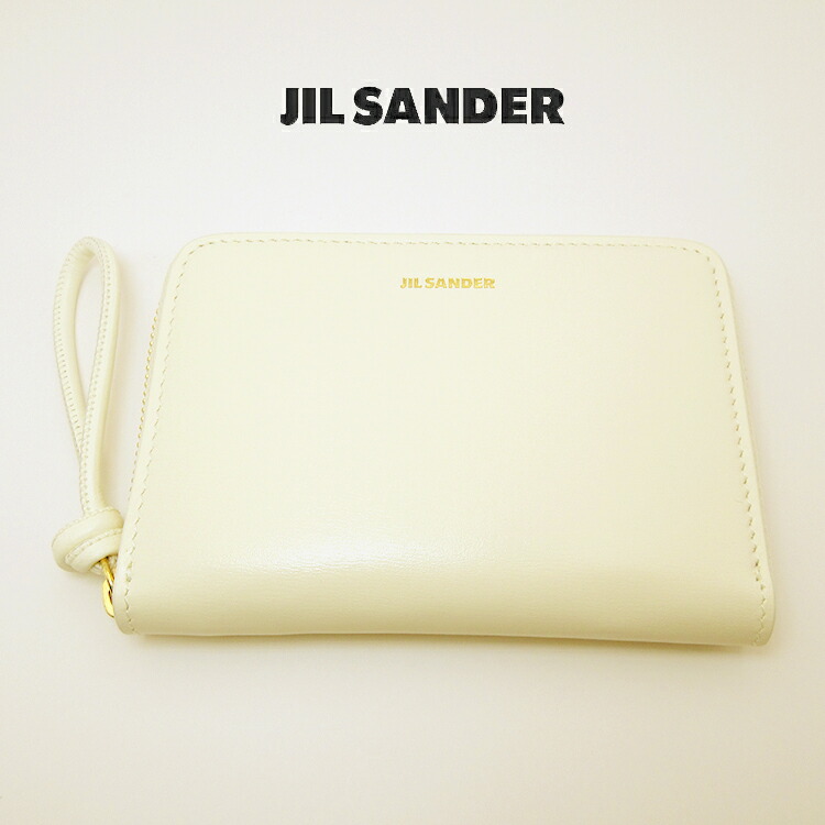 ジルサンダー 本革 なめし革 二つ折り紙入れ JIRSANDER j07ui0006 p4841パウダーコンパクト ウォレット 御釣り入れ付 ブランド名 紙入れ 新品 象牙色 白 折り畳み バイフォールド 一粒万倍日 天赦日 差し上げ物 差し上げ物 差し上げ物 ブランド名小物 分かりやすい 男女兼用  父の日 (t86)