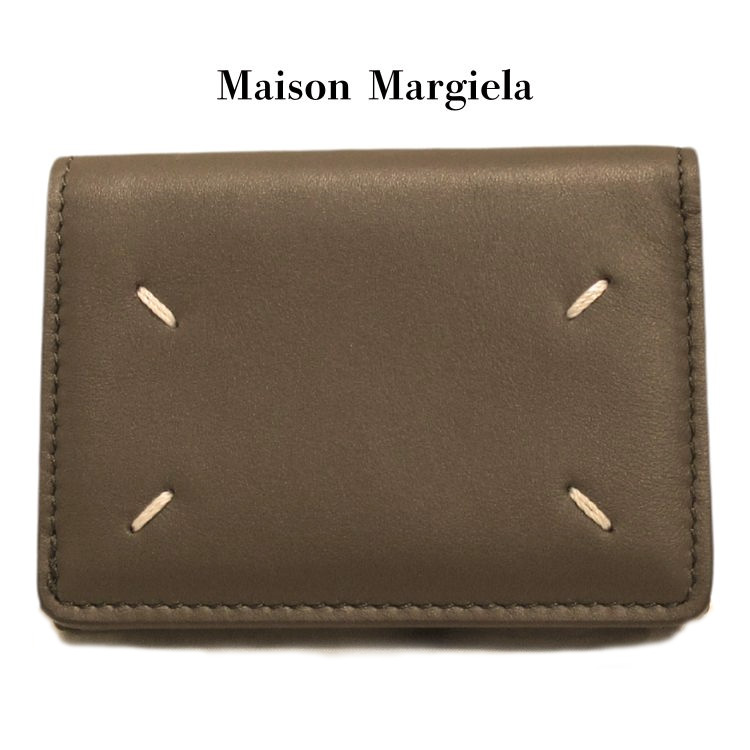 メゾン マルジェラ 三つ折り財布 3つ折り 三折 MAISON MARGIELA（メゾン・マルジェラ）s36ui0416 p4985 t8031 ブランド 財布 新品 本革レザー パリ フランス ラグジュアリー 人気 イタリア製 11番 メンズ 男性 紳士 男式 一粒万倍日 天赦日 並行輸入品 (t711)