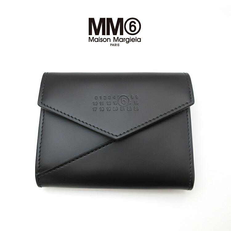 エムエム6 メゾンマルジェラ MM6 金入れ コインケース MAISON MARGIELA sa5ui0010 歌留多容れもの  ミニ金入れ 釣り銭入れ ブランド名 なめし革 レディース 亭主もち 一粒万倍日 天赦日 並行輸入品  (t85) 真っ白い糸 数詞 ６ パウダーコンパクト 黒いこと 黒 今めかしい 分かりやすい 磨き上げる