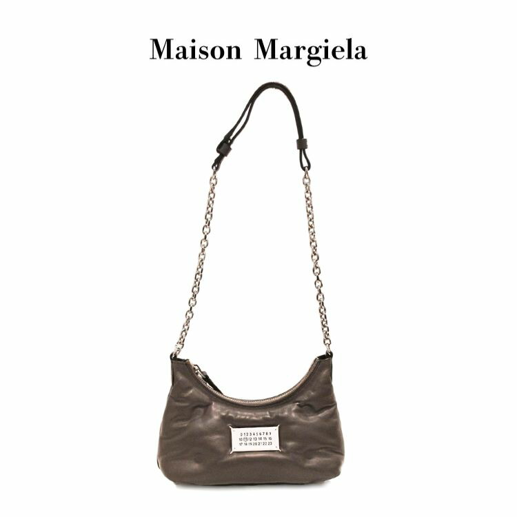 メゾン マルジェラ ショルダーバッグ ミニバッグ MAISON MARGIELA(メゾン・マルジェラ) SB1WG0021 P4300 T2152 GlamSlam グラムスラム グレーブラウン マイクロバッグ ブランド バッグ 新品 レザー チェーン 11番 人気 クロスボディー 並行輸入品 (t82)