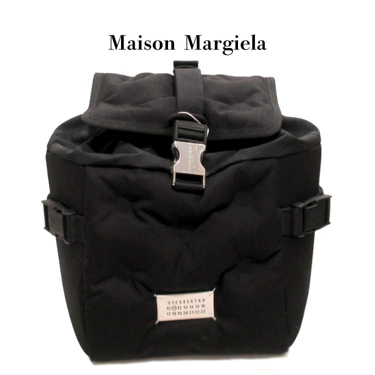 住み家 マルジェラ 御徒面子容器に並べる 背嚢 黒いこと 運動競技 デイパック MAISON MARGIELA sb2wa0003 p1511 t8013 ブランド名 写真機御徒面子 新品 なめし革 小さめ はりつけ台上半身 黒 合切袋 ミニマリスト 並行輸入品 (t711)
