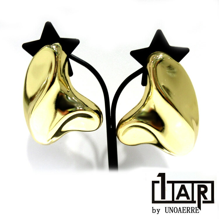 1AR スタッドピアス イタリア アクセサリーデザインピアス 031976 １AR by UNOAERRE ファッション トレンド デザイン バイカラー 魅力的 ピアス インパクト モダン ボリューム コーディネート (ND) (t711) YG クリスマス