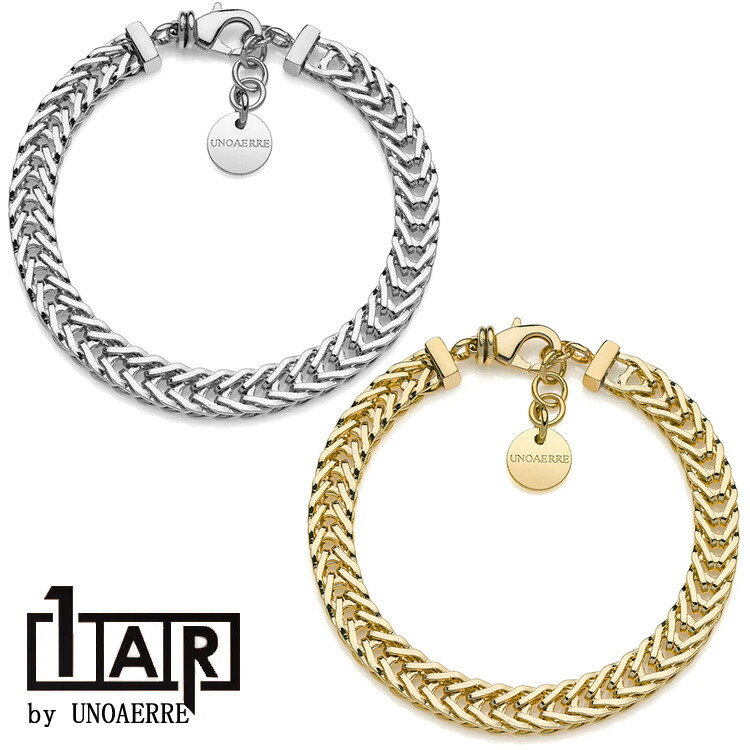 １AR by UNOAERRE アクセサリー デザイン ブレスレット イタリア アクセサリー K18コーティング YG デザインブレスレット １AR by ウノアエレ ファッション トレンド 魅力的 ブレス インパクト モダン ボリューム コーディネート (ND)