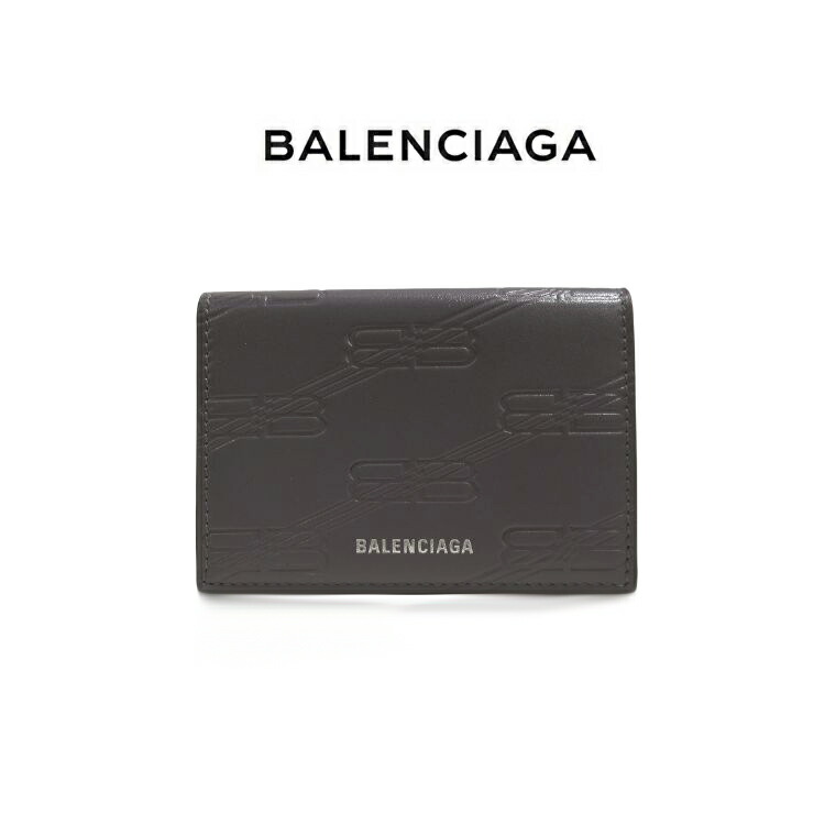 バレンシアガ 財布 三つ折り財布 BALENCIAGA 短財布 717790 ブランド コンパクト ブランド小物 贈り物 ギフト 並行輸入品 折財布(t84)BBモノグラム柄 シグネチャー 男女兼用 ユニセックスメンズ 紳士 男性 贈り物