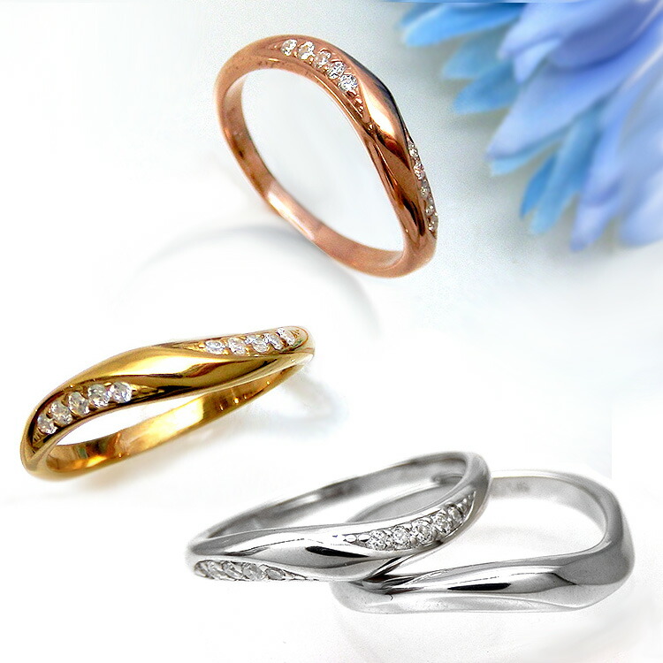世界的に有名な 見積り ペアリング マリッジリング 結婚指輪 レディース メンズ ニッケルフリー 10金 ダイヤモンド 1号から29号 yk306  yk304 ピンキー c_ fucoa.cl