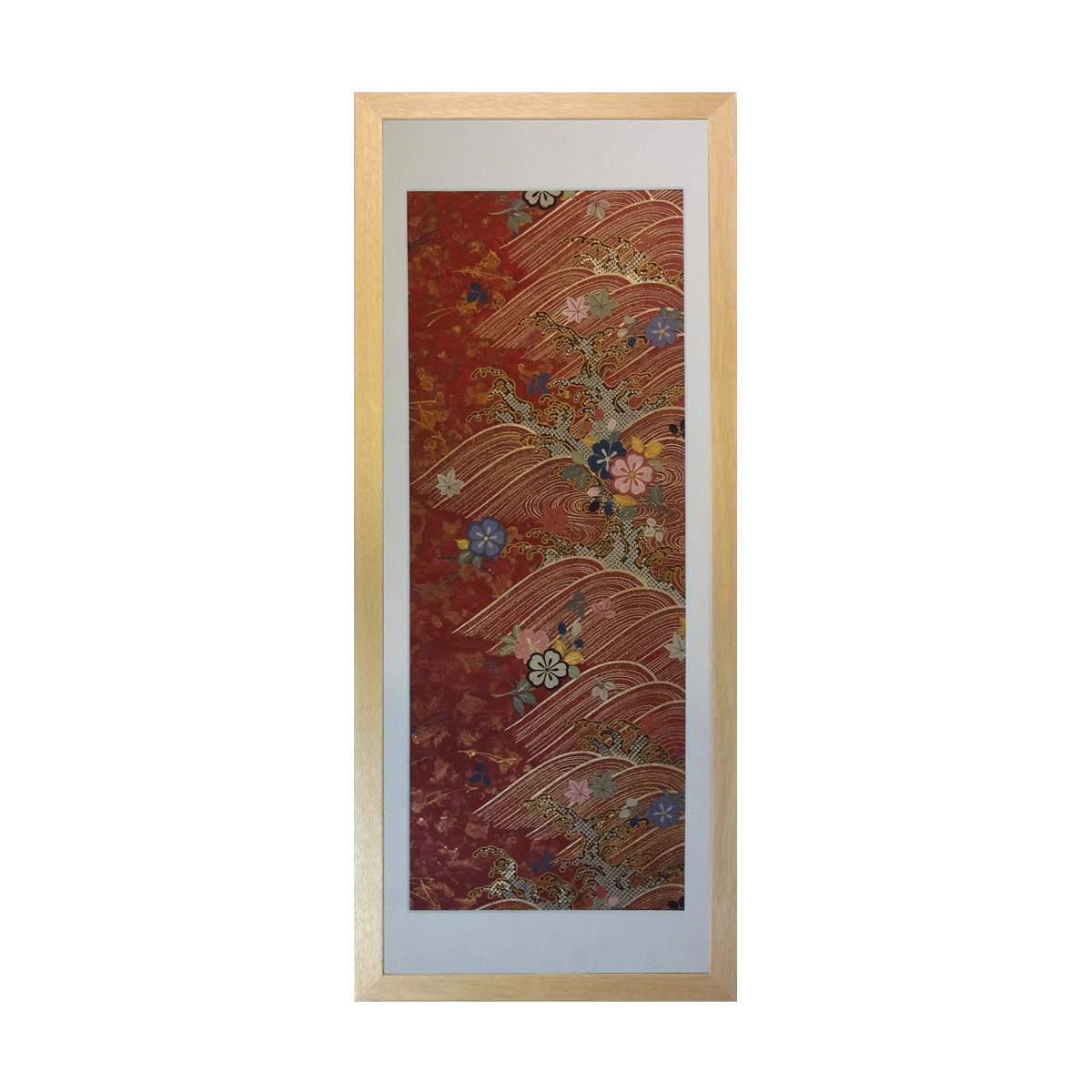 【楽天市場】和風の額 壁掛インテリア 西陣織帯原画のアート