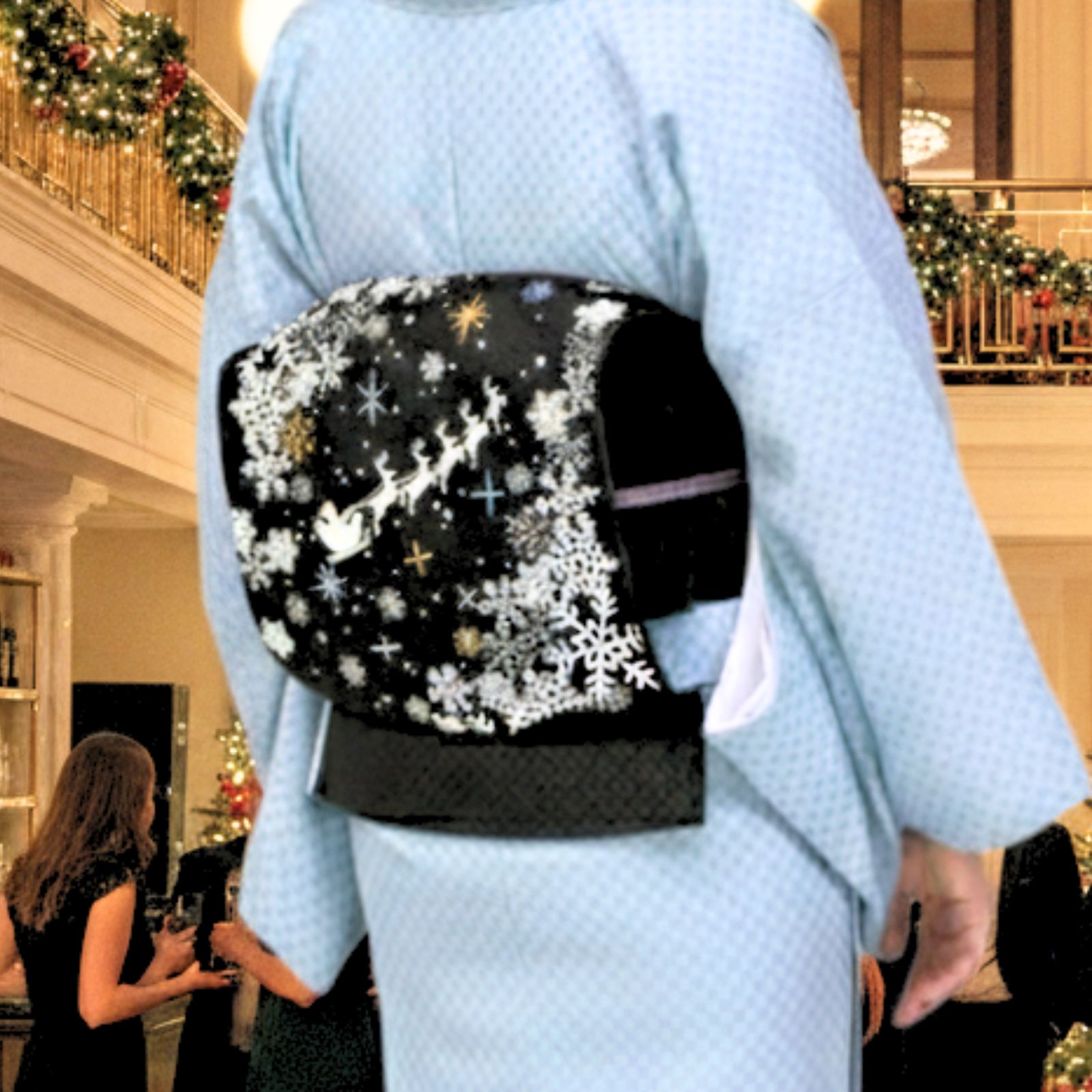 楽天市場】クリスマス ツリー柄の名古屋帯♪【2362大光(株)謹製