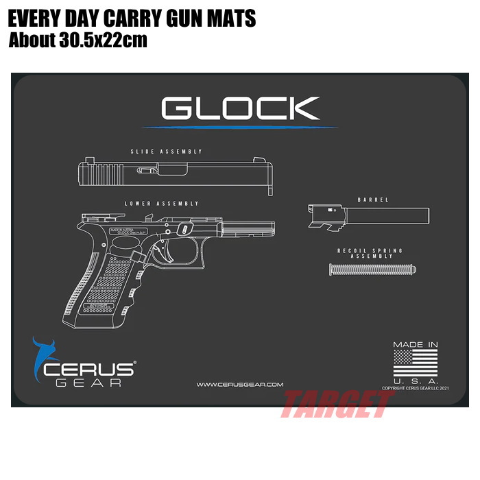 楽天市場】CERUS GEAR ハンドガンマット GLOCK Gen.4 グレー