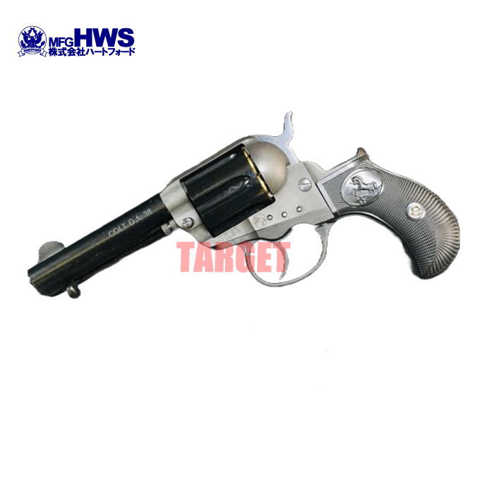 ☆【5月中旬発売予定】ハートフォード 発火モデルガン コルト M1877 ライトニング リボルバー 4インチ カスタム 東京店カスタム マニアック300 完成品  (HWS COLT LIGHTNING ダブルアクションリボルバー)