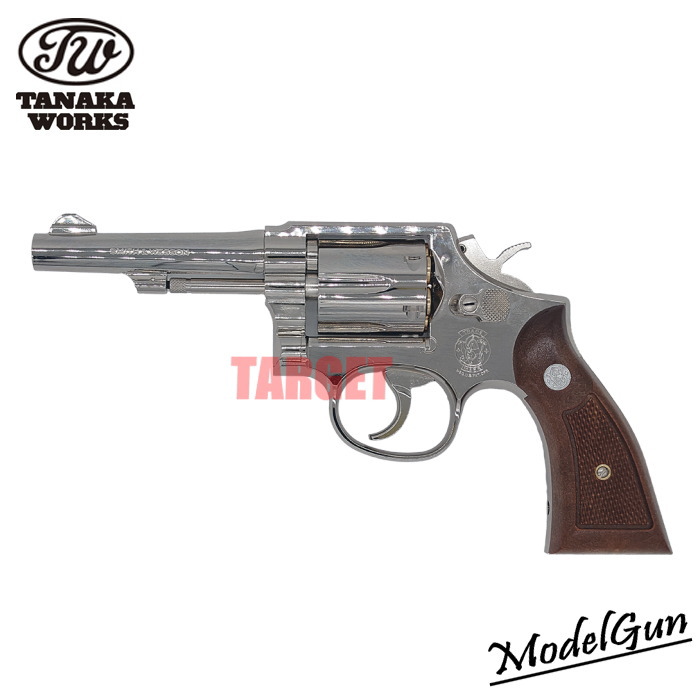 タナカ　M10ガスリボルバー　ニッケルひフィニッシュ タナカワークス S&W M10 ミリタリー＆ポリス Ver.3 ニッケル