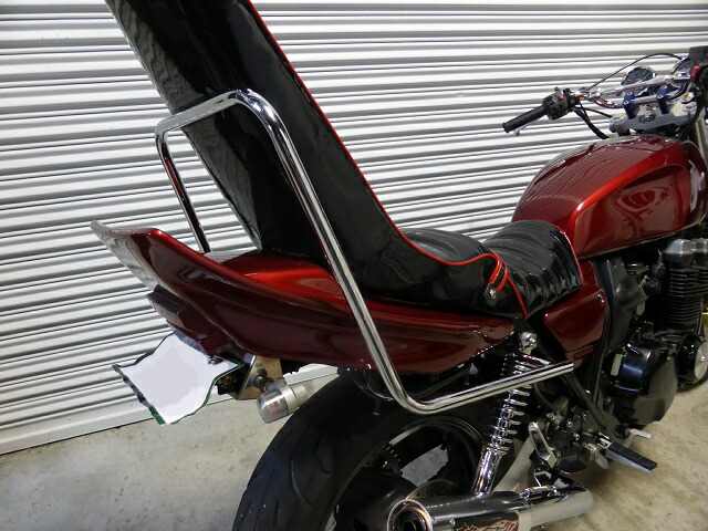 楽天市場】ZRX400/2 メッキロングタンデムバー ZR400E KAWASAKI