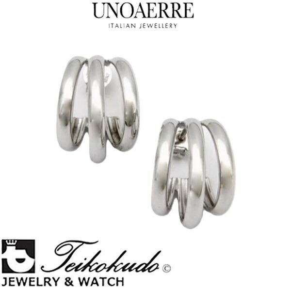 ウノアエレ UNOAERRE K18ホワイトゴールドデザインピアス アクセサリー 26241 G4501 【国内正規販売店】