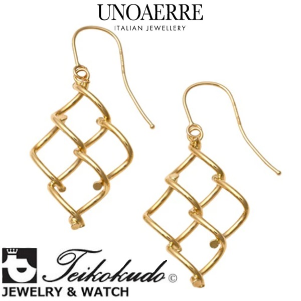 ウノアエレ UNOAERRE ピアス K18イエローゴールドピアス アクセサリー 31796 G5777 イタリアンジュエリー 【国内正規販売店】