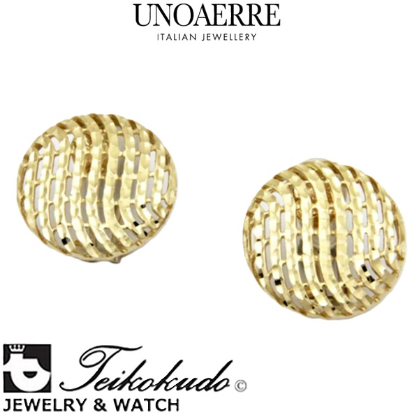ウノアエレ UNOAERRE K18イエローゴールドダイヤモンドカットイヤリング アクセサリー 28785 G4628 【国内正規販売店】