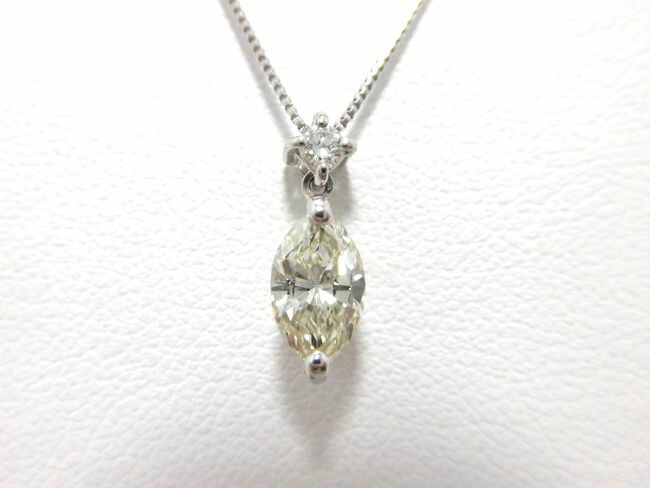 楽天市場】K18 ベリーライトイエロー ダイヤモンド 0.4ct ペンダント