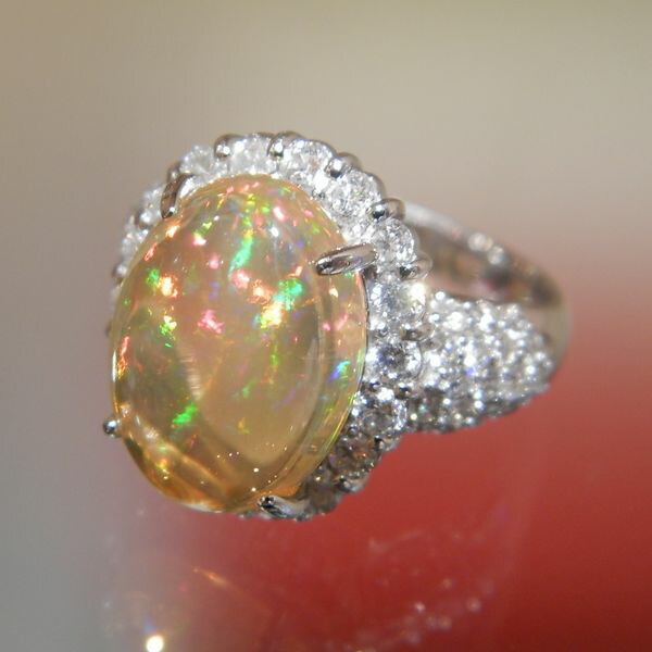 楽天市場】PT枠 メキシコオパールリング MOP4.12ct D1.21ct 楽天市場】PT枠 メキシコオパールリング MOP4.12ct D1.21ct