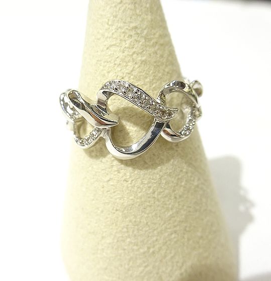 Ptダイヤリング ダイヤ 0.07ct プラチナ