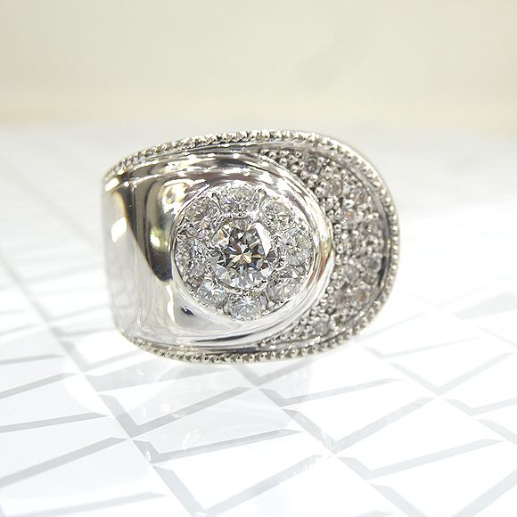 Pt ダイヤモンドリング D1.045ct G5523 高級 送料無料