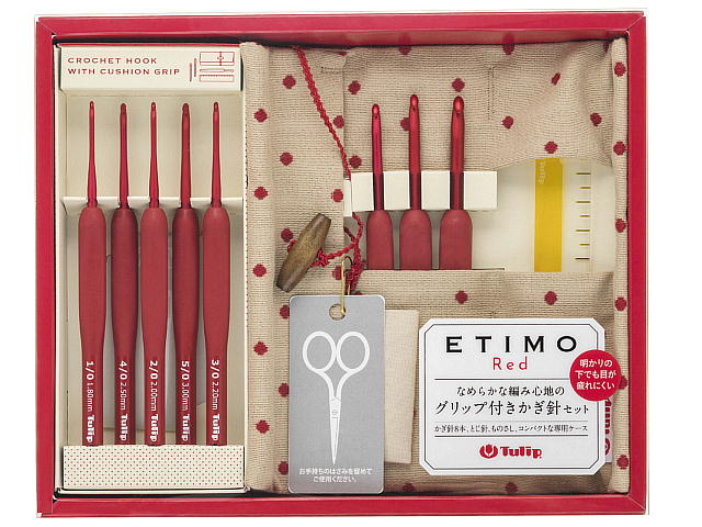 楽天市場】ETIMO red(エティモレッド) 単品 かぎ針【1-10号まで0.5 ...