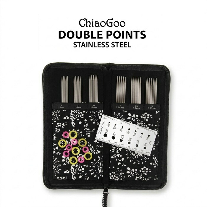 ChiaoGoo（チャオグー）Double Point Sock Set 6600 【コンパクト便送料無料】