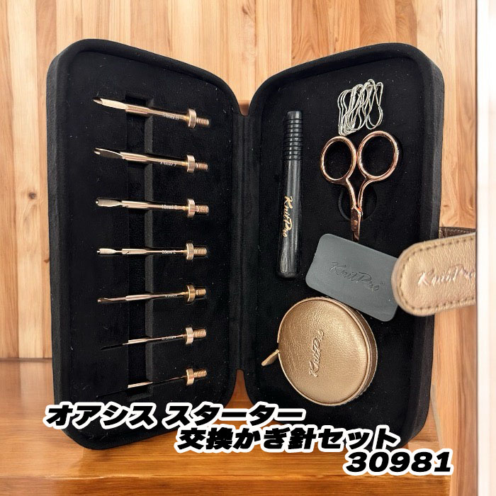 【期間限定価格】knitpro(ニットプロ)オアシス スターター 交換かぎ針セット30981