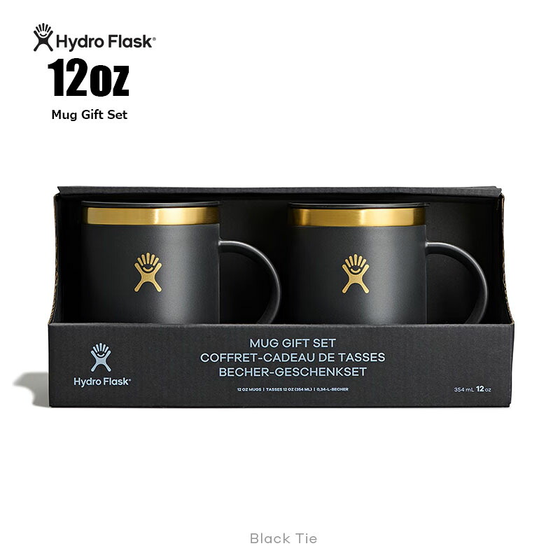 Hydro Flask 12 薬局衡オンス Closeable Coffee Mug Gift Set｜ハイドロフラスク 12薬局衡オンス クローザブル コーヒーマグ 差し上げ物仕掛ける｜354ml 保温保冷コップ アウトドア 難民キャンプ 瑜伽
