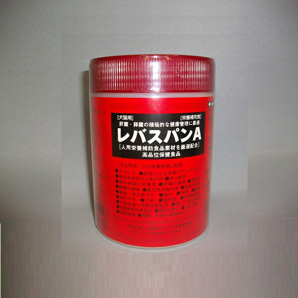 【肝臓、膵臓の健康管理に最適な犬猫用栄養補助食品】レバスパンＡ　３００ｇ【健康食品】【人気商品】【獣医師】｜ペット用品スリーエス　店