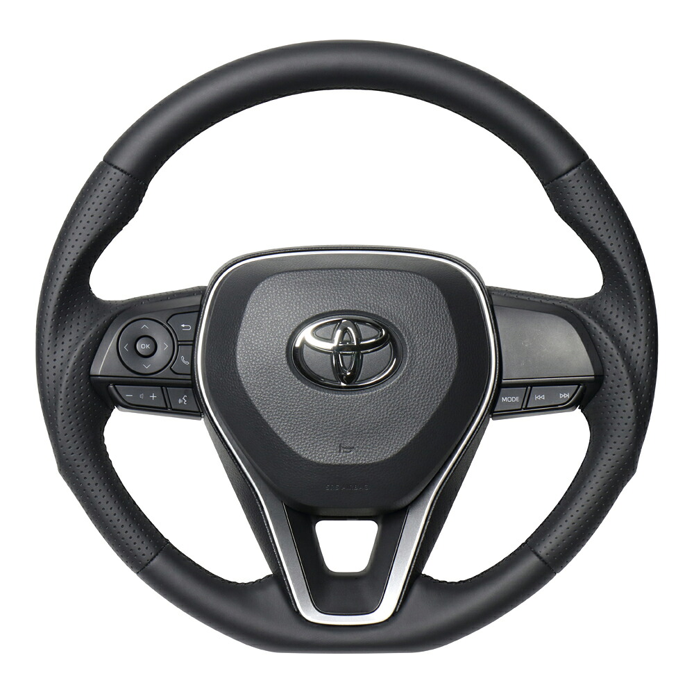 REAL レアル ステアリング 【RAV4(50系)/カローラスポーツ(210系)/カローラツーリング/カローラクロス】 ナッパオールレザー [プレミアムシリーズ] 送料無料(沖縄と離島は送料着払い)