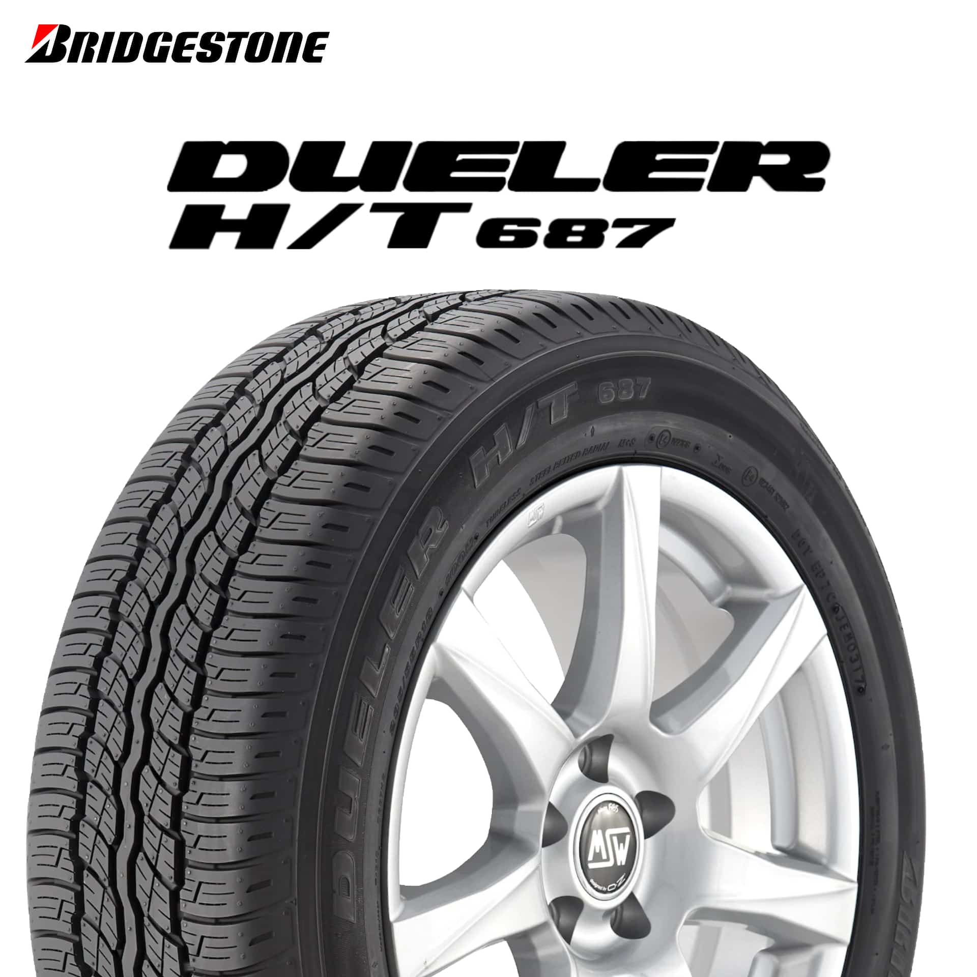 25年製 225/65R17 102H ブリヂストン DUELER H/T 687 （デューラーHT687） 17インチ サマータイヤ 新品