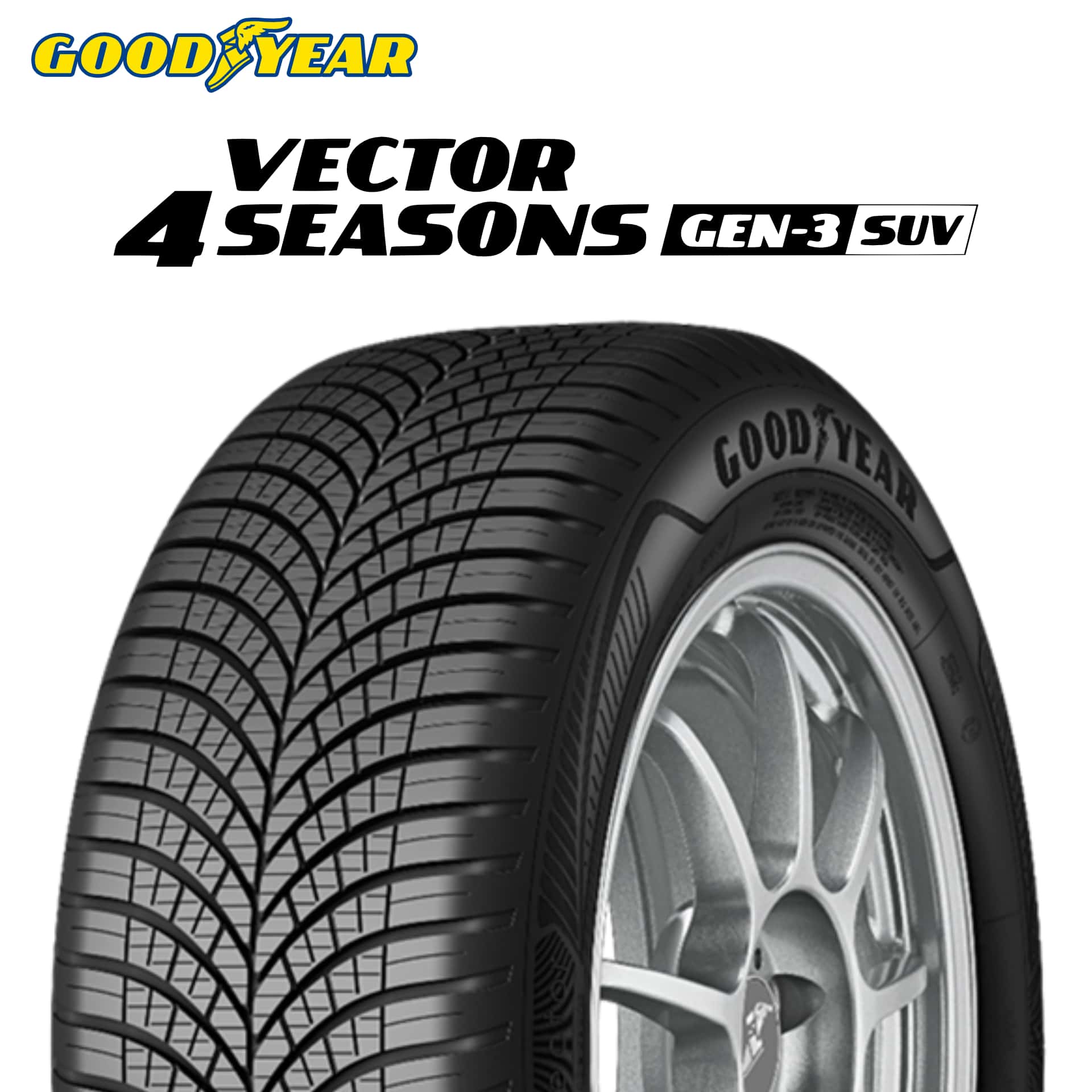 マラソンpointup 25年製 255/50R19 107W XL グッドイヤー Vector 4Seasons SUV Gen-3 （ベクター フォーシーズンズ SUV Gen3） 19インチ オールシーズンタイヤ 新品｜tirewheel 店