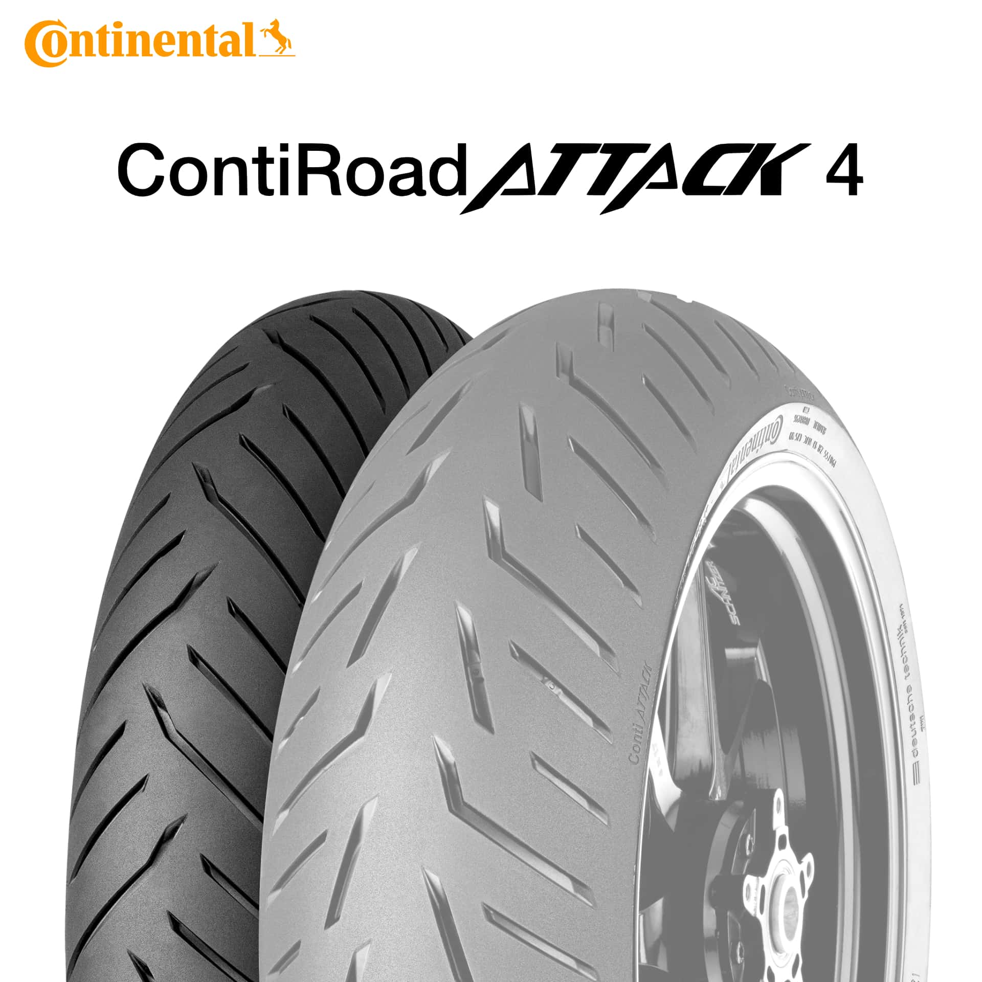 25年製 120/70ZR17 (58W) コンチネンタル コンチロードアタック4 CONTINENTAL ContiRoadAttack 4 新品 バイクタイヤ フロント用