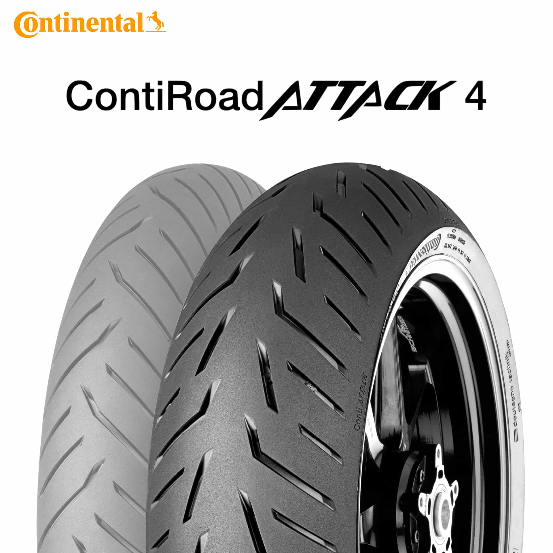 25年製 190/55ZR17 (75W) コンチネンタル コンチロードアタック4 CONTINENTAL ContiRoadAttack 4 新品 バイクタイヤ リア用