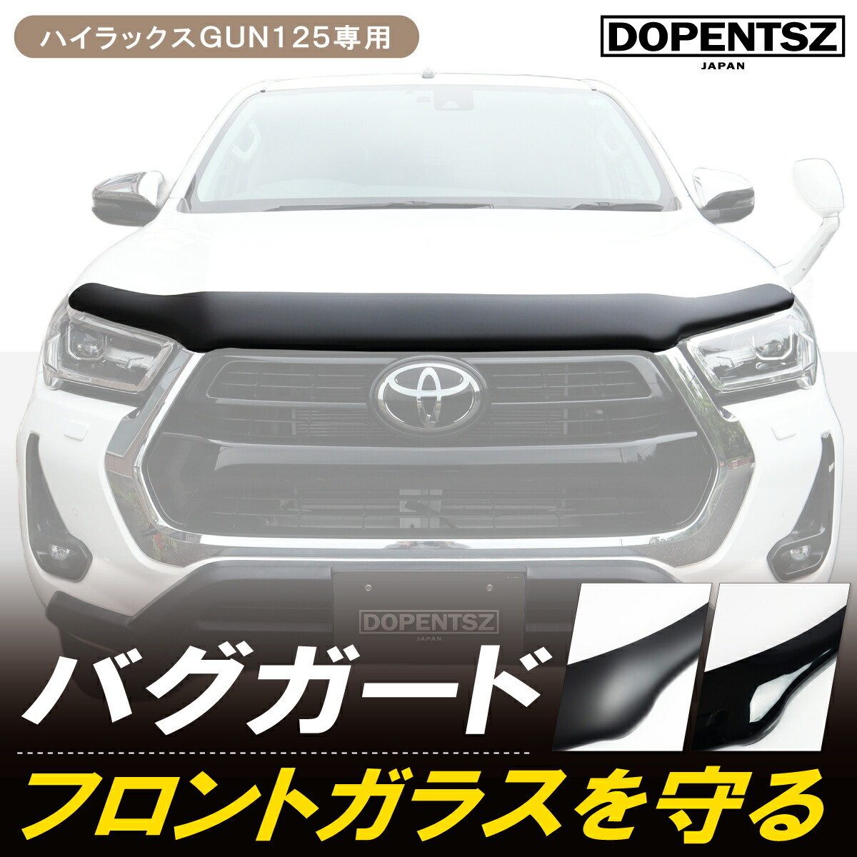トヨタハイラックスサーフ215後期バグガード　デフレクター Focus Auto Design正規品 トヨタ ハイラックスサーフ 210系 215
