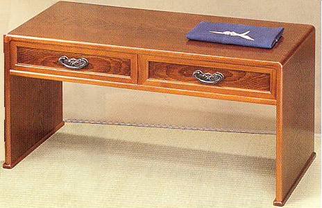 楽天市場】文机 座机 書斎机 MK4321 若草 幅76cm 国産 日本製