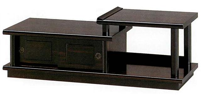 置床 MK6469 黒檀色 飾棚 床の間 サイドボード 日本製 和室 飾り台