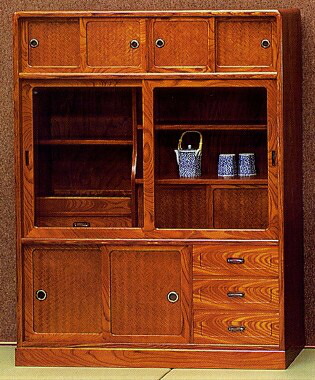 楽天市場】【開梱設置無料】 和茶棚 欅 茶箪笥 和風 茶タンス 日本製