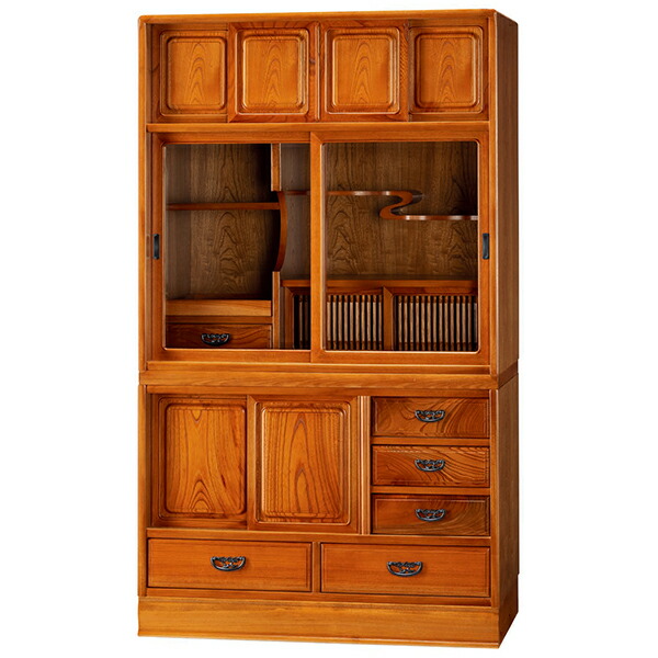 楽天市場】茶箪笥 和茶棚 MK4471 花月 ケヤキ 欅 幅85cm 静岡県産