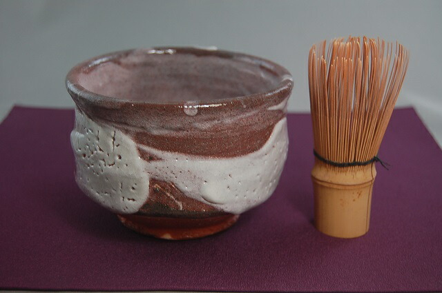 楽天市場】景陶作 志野 抹茶碗（木箱入り）/ 抹茶碗 景陶作 瀬戸焼