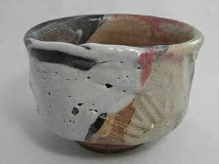 鳴海織部 抹茶茶碗 　文部大臣奨励賞受賞作家 荒川明作　木箱付き こだわりのギフト 還暦祝い などの贈り物に最適 無料ラッピング jch-16 24,420円