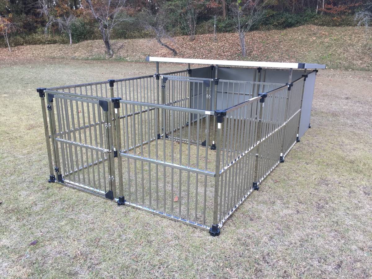 楽天市場 ステンレス製 犬舎 ドッグハウス Dfs M2 床無し 1坪タイプ屋外用犬小屋 マルチサークルハウス Dfs C1中型犬 大型犬 送料無料 05p19sep21 ネットショップ土岐店