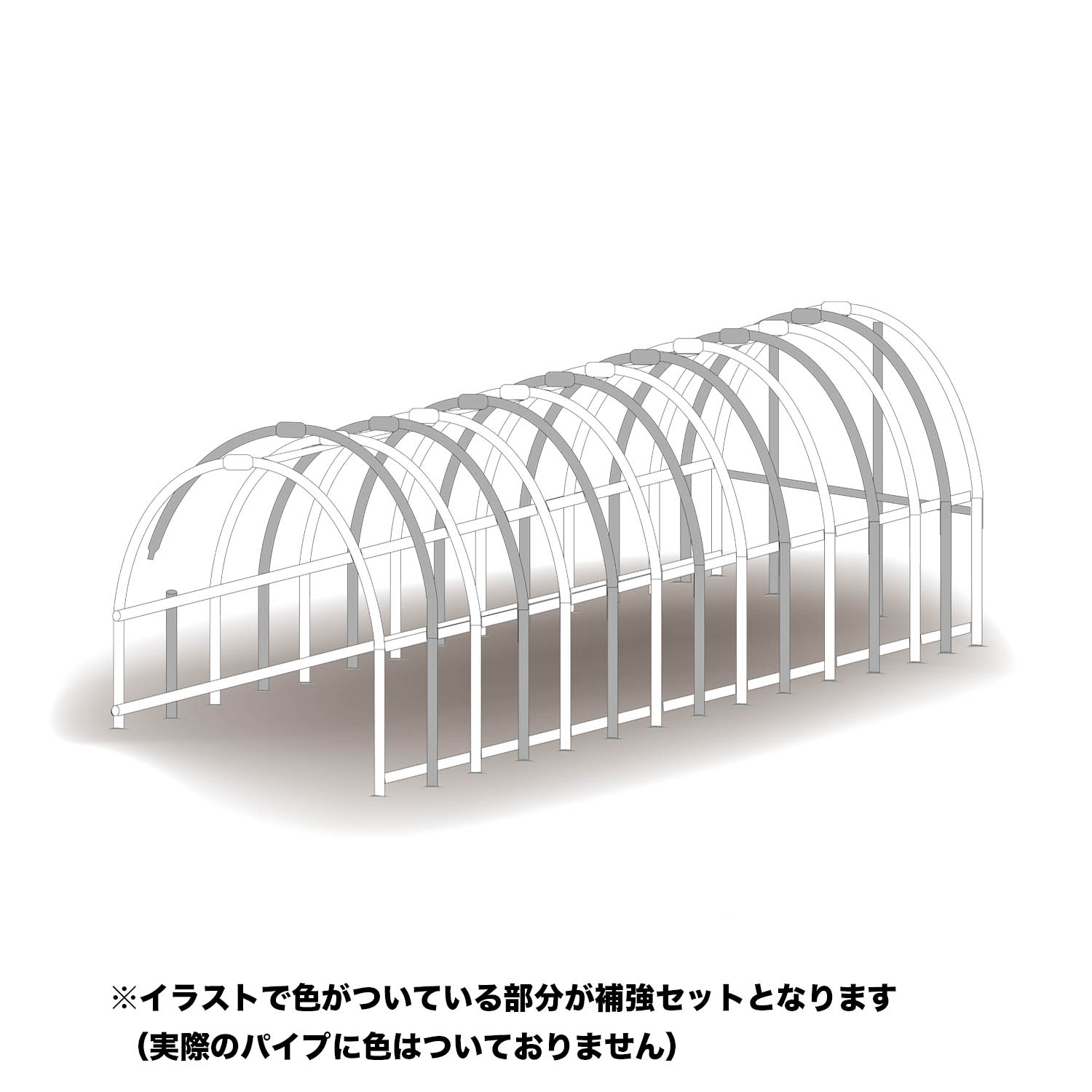 強化仕掛けるアーチ形7本仕掛ける煙管車宿り  3256U/308M用  埋め込み式 南栄製作