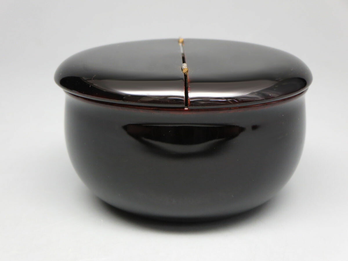 楽天市場】【茶器/茶道具 なつめ（お薄器）】 上 老松茶器 溜