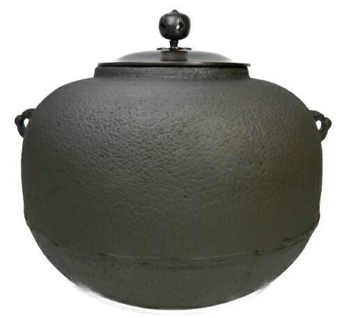 茶釜 楽天市場】茶道具 IH対応 茶釜 利休丸釜 風炉用 IH・炭火・電熱器対応